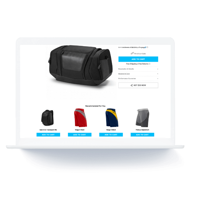 Hylete PDP product recs