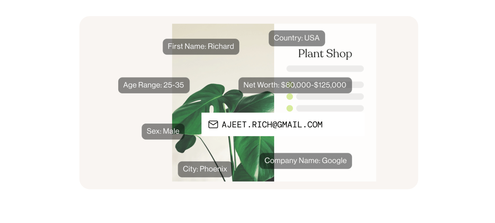 Customer Data Header