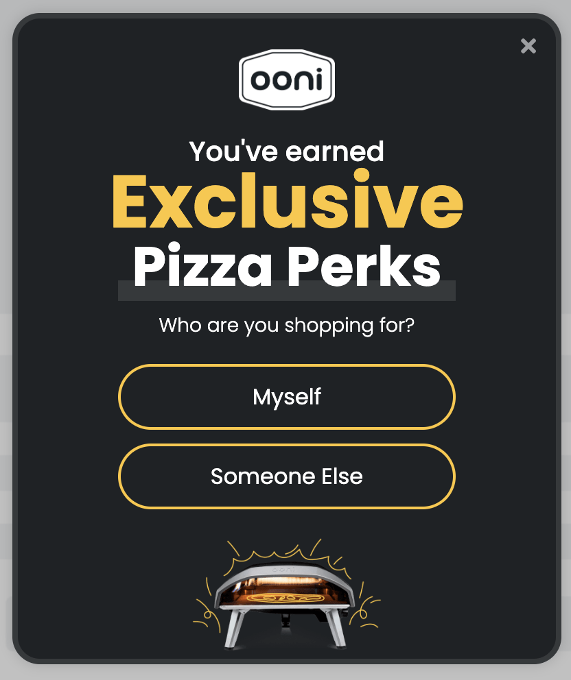 Ooni lead capture screen 2