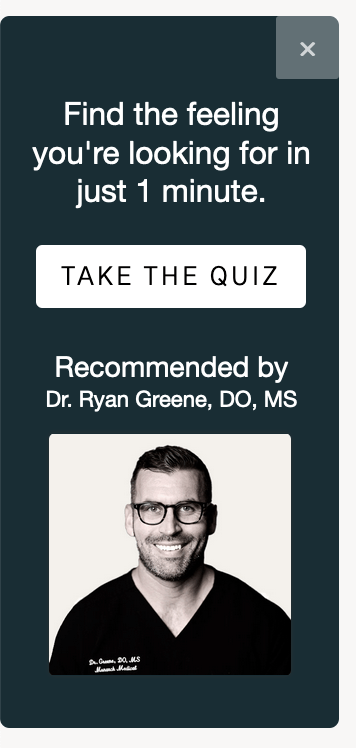 Quiz with expert recs exit offer