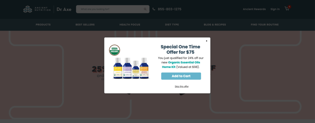 Static Upsell (Bundle, Dr. Axe)